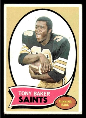 1970 Topps Tony Baker #243 - New Orleans Saints - Image 1 of 2