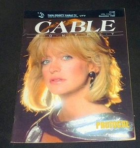 Cable Monthly dec 1985 Protocol Goldie Hawn twin county cable tv - Picture 1 of 2