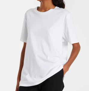 Camiseta básica Joseph blanca 100 % algodón orgánico para mujer talla pequeña cuello redondo - Imagen 1 de 10