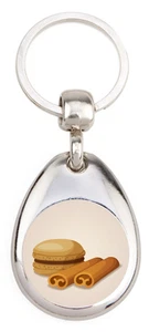 Macaron Cannelle - Porte clé en métal - Foto 1 di 4