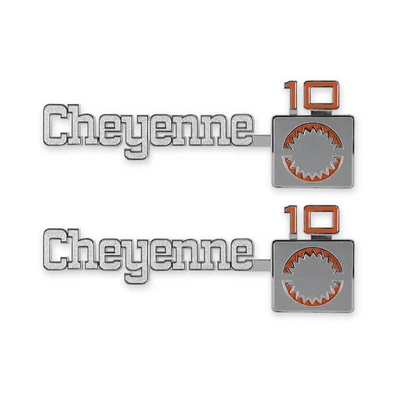 04-539 Brothers Trucks Set of 2 Emblems for Chevy Chevrolet K10 Truck C10 Pair - Image 1 of 4