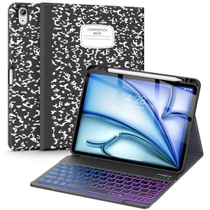Tastatur Hülle für iPad Air 11 Zoll (M3 2025, M2 2024), iPad Air 5./4. Generation... - Bild 1 von 8