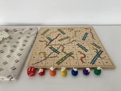 Snakes & Ladders Wooden board game   - Image 1 of 4