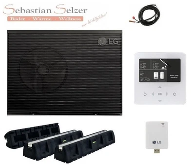 Luft Wasser Wärmepumpe LG Therma V S2, R32, 5-16kW, Reglung, Bodensockel, Wifi - Bild 1 von 4