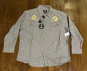 Green Bay Packers NFL Darius Rucker x Fanatics Shirt 2XL grau Knopfleiste Neu mit Etikett - Bild 1 von 8
