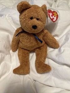 Ty Beanie Baby Fuzz the Bear Original 1998/1999 Rare Tag Errors - Picture 1 of 11