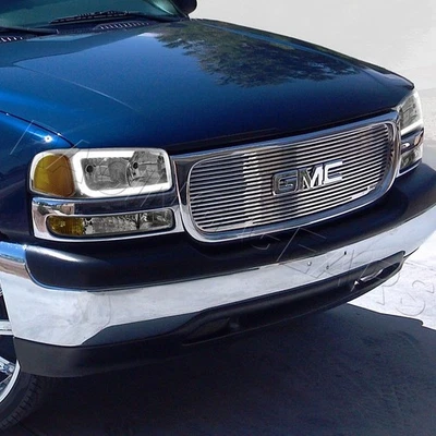 PARA GMC YUKON/SIERRA 1500 2500 HUMO DRL FAROS LED + PARACHOQUES CON REFLECTOR ÁMBAR Foto 1 de 4