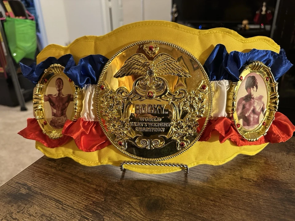 Cinturón de campeonato Jakks Pacific Stallone Rocky Balboa Apollo Creed 2006 raro Foto 1 de 4