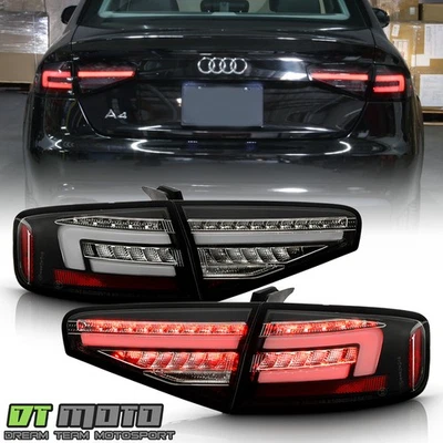 2013-2016 Audi A4 S4 Incandescent Upgrade Full LED Tail Lights Lamps Left+Right - Image 1 of 4