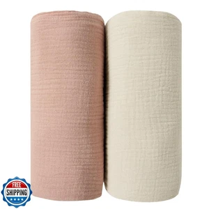 JELLYMONI Musselin Swaddle Decken für Unisex, 2er Pack Neugeborene erhalten Blanke - Bild 1 von 5