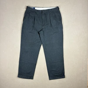 Polo Ralph Lauren Herren Plissee Chino Hose 36x30 Grau Wollmischung Vintage - Bild 1 von 13