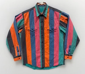 Wrangler Brushpopper Western Vintage Shirt X-Long Tails Size 15 3/4 - 35 XL Rare - Picture 1 of 12