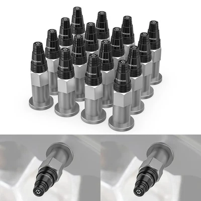 16PCS Spikes Wheel Lug Nuts For Yamaha Raptor Rhino Kodiak Grizzly Viking 700 - Image 1 of 4