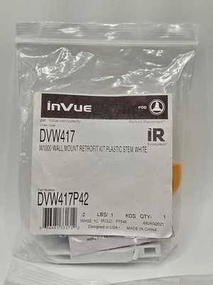 Invue DVW417 W1000 White Wall Mount Kit Part#DVW417P42 - Image 1 of 4