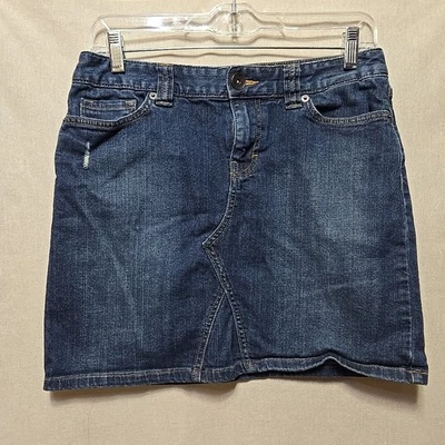 Tommy Hilfiger Mujer Denim Falda Talla 4 Azul Jean Minifalda Lápiz Recto Foto 1 de 4