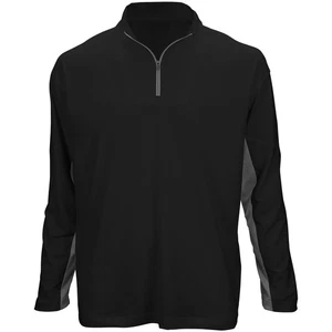 Camisa de rendimiento Marucci para hombre manga larga 1/4 cremallera - negra/gris - pequeña - Imagen 1 de 1