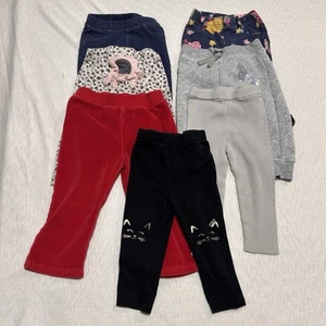Baby Mädchen Hosen Paket 18 Monate Set 7 Paar gemischte Marken - Bild 1 von 9