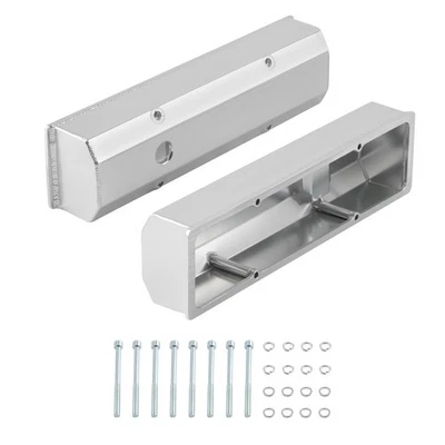 Aluminum Small Block Fabricated Valve Cover For Chevy SBC 283 302 305 327 350 AU - Image 1 of 4