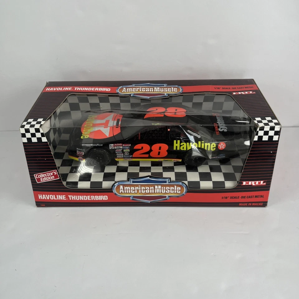 ERTL American Muscle Nascar #28 Davey Allison Havoline Texaco 1/18 Nuevo 7458 Foto 1 de 4