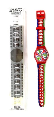 NEW Swatch Watch DESPITE GZ142 100 Years of Cinema by Pedro Almodovar ~ WORKS - image 1 of 4