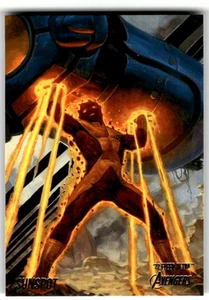 22' Fleer Ultra Avengers Trading Card Silver Foil #74 Sunspot - Picture 1 of 4