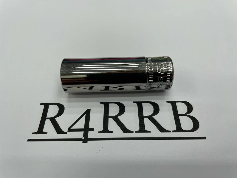 1979 Snap-on Tools USA 3/8" Drive 13mm Metric 6 Point Deep Chrome Socket SFSM13