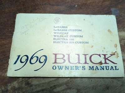 Buick LeSabre Wildcat Electra 225 1969 manual del propietario libro original Foto 1 de 4