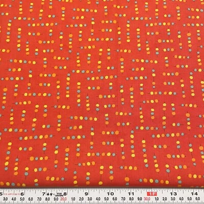 Hello My Friend Poppy by Sandy Gervais for Moda Cotton HALF YARD Remnant 18 x 43 - Image 1 of 2