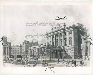 1945 Pressefoto Künstler Zeichnung Bank of England London - Bild 1 von 2