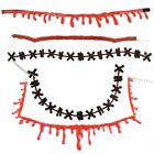 Fake Blood Blood Jewelry Horror Bone Necklace Blood Drip Necklace  Women Men