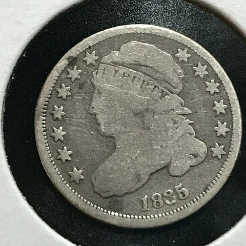 1835 BUST DIME SILVER SCARCE COIN Cover