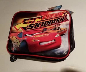 Jungen Cars #95 Feelin' Skiddish schwarz & rot Schule Lunchpaket Tragetasche NEU - Bild 1 von 3