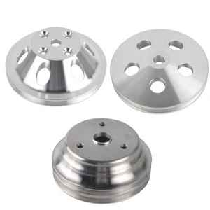1/2 G Power Steering Long Water Pump & Crankshaft Pulley Kit for SBC 350 LWP - Picture 1 of 11