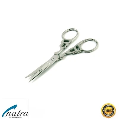 Stickschere 10,5 cm Fadenschere Nähenschere Handarbeitschere Schere NATRA - Bild 1 von 4