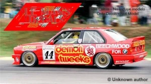 Decals BMW M3 E30 BTCC 1988 1:32 1:43 1:24 1:18 64 87 Slot Ratzenberger calcas - Imagen 1 de 1