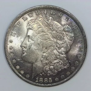 ~VINTAGE AMERICAN SILVER~ 1885-O Morgan Silver Dollar 90% US $1 Coin BU-GEM d586 - Picture 1 of 2