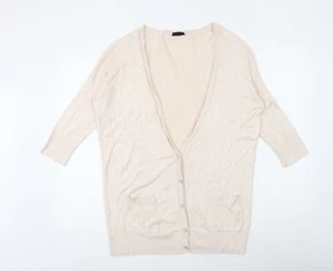 Topshop Womens Pink V-Neck Viscose Blend Cardigan Size 10 - Picture 1 of 10