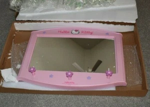 Hello Kitty 2001 PINK wall-mounted mirror Japanese Sanrio 1 Vintage Kawaii RARE - Picture 1 of 11