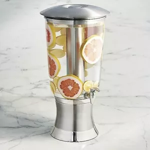 1.5-Gal Stainless Steel Beverage Dispenser – Ice Chamber & Stand - Picture 1 of 4