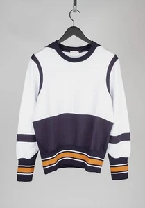 Original Alexander Mcqueen Men White Jumper Size M/L H4750 - Picture 1 of 5