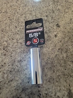 Powerbuilt 3/8 in. Drive x 5/8 in. 12 Point SAE Deep Socket - 940048 - Image 1 of 4