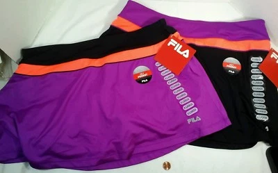 Fila Color Block Skort con Cremallera Trasera Bolsillo para Llaves Elección Color Talla XL Nuevo   Foto 1 de 4