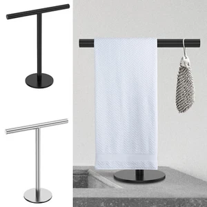 T-Shape Hand Towel Stand Stainless Steel Towel Holder Stand Rustproof PisbV - Picture 1 of 22