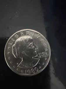 1980 D Susan B Anthony Liberty *One Dollar Coin* Circulated Rare Wide Rim - Picture 1 of 2
