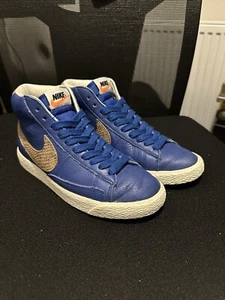Nike Blazer Mid Snake Pack Royal Blue Sneakers UK Size 4 371761-471 - Picture 1 of 10