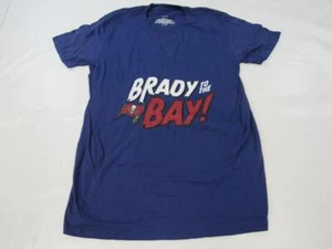 New Tampa Bay Buccaneers Tom Brady Mens Size M Medium Steel Blue Shirt - Picture 1 of 3