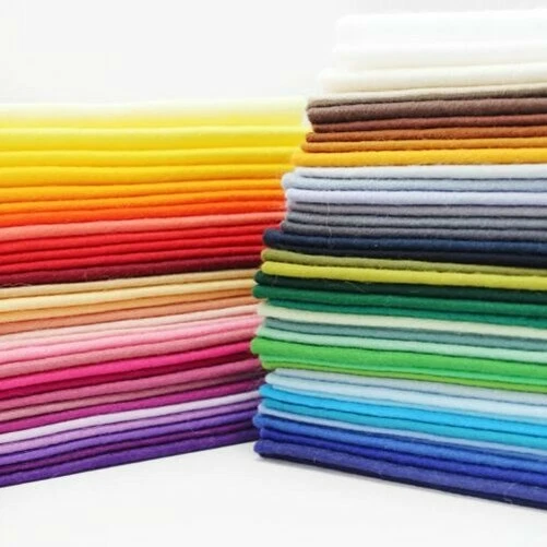 Wollmischung Filz Blatt 22.9x22.9cm 1mm Dicker Stoff 71 Farben Toy Bär Machen - Bild 1 von 1