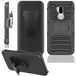Robuste Hülle für LG G7 Thin Q Ständer Gürtelclip Stoßfest Holster Etui - Bild 1 von 8