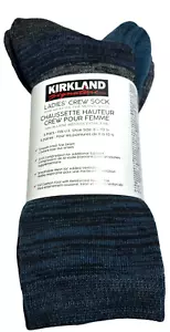 Kirkland Socks Womens Extra Fine Merino Wool Crew 6-10 Breathable Mesh 4 Pair - Picture 1 of 10