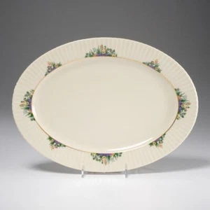 Lenox Rutledge Hand Enameled Gold Ivory Serving Platter 16" RARE VTG A - Picture 1 of 5